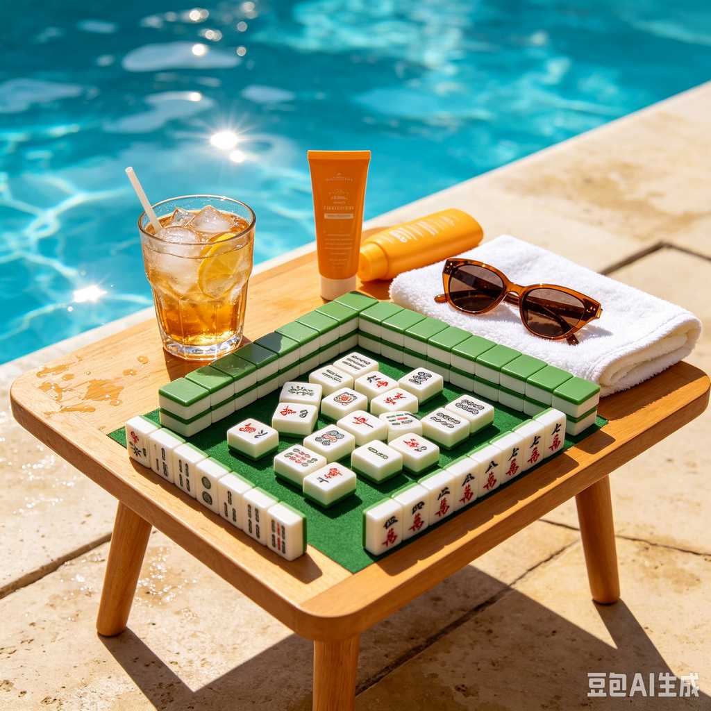mini travel mahjong set lightweight